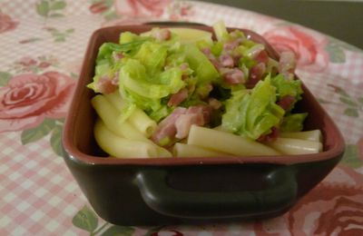 Pâtes Carbonara légères, supplément poireaux !