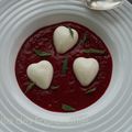 SOUPE de Fraises et Crème Mentholée