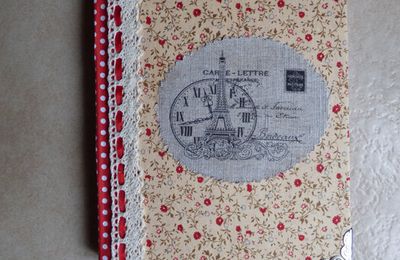 ♥ Carnet recouvert pour une amie ♥