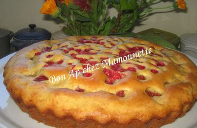 Gâteau aux fraises et groseilles du jardin et balade en Normandie 50 et Bretagne 35