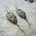 Boucles d'oreilles ethniques / tribales