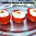 Tomates farcies au concombre