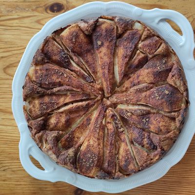 Gâteau moelleux poires cannelle