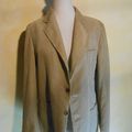 H117 : Veste velours beige 70's T.L