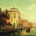Marc ALDINE (Le Caire 1917 - 1957) Vue d un canal à Venise 
