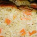 Cake aux carottes, thon & surimi