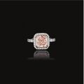 Fancy Light Purplish Pink 2.81 carats diamond ring