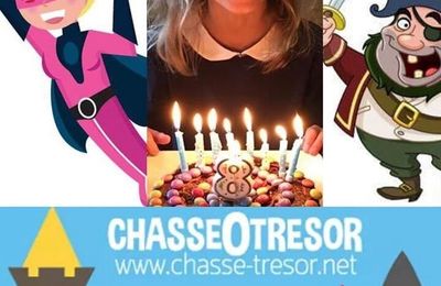 Anniversaire 8 ans Sixine ou comment organiser une chasse au trésor ? !+ cadeau inside 