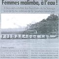 La presse gouvernementale Camerounaise s'empare de l'évènement nautique consacrée aux femmes Malimba