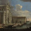 Luca Carlevarijs (Udine 1663-1730 Venice) The Church of San Giorgio Maggiore and the Grand Canal, Venice 