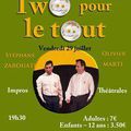 TWO POUR LE TOUT, vendredi 29 juillet à Vergèze