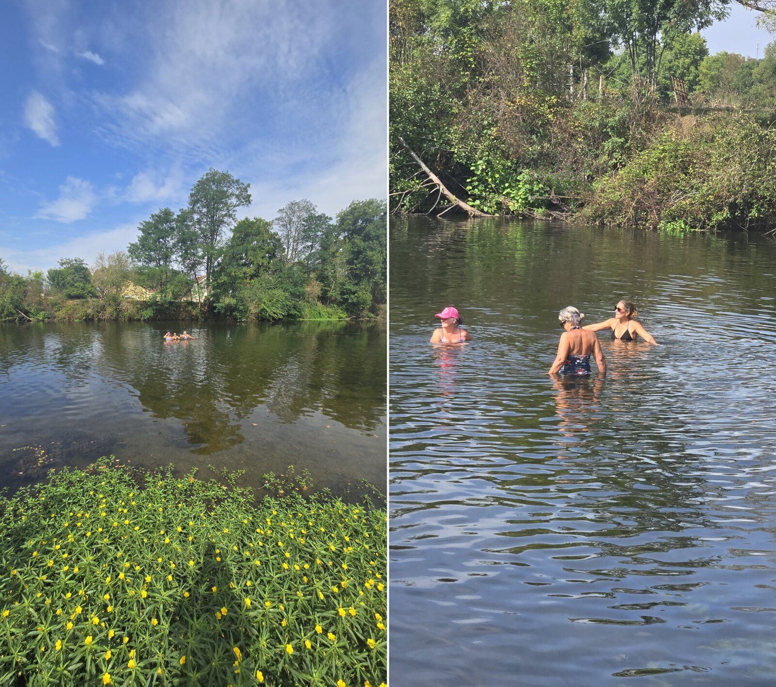 nage en eau froide, nage libre, nage sauvage, Dordogne Périgord
