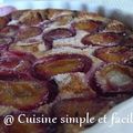 Tarte aux quetsches sans pâte à tarte