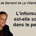 L'information est-elle soluble dans le people?