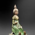 Dame de cour assise aux douces rondeurs, Chine, Dynastie Tang, 618 – 907 