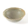  A celadon glazed carved bowl, Late Yuan-Early Ming period, 14th-15th century