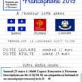 Dictée francophone le 23 mars à 14h à peronnas