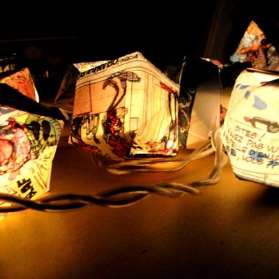 Guirlande origami papier BD