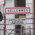 Panneau ville / village : Hellemmes, je m'appelle Hellemmes. Je suis une ville comme les autres.