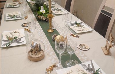 Déco table de Noël 2024