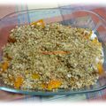 crumble de potimarron au muesli