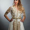 Caftan haute couture blanc orné 2014