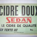 Affiche publicitaire papier "CIDRE DOUX"