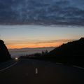 Le lever du soleil entre Annonay et Grenoble samedi matin
