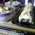 ONIGIRI ET PETITE SALADE DE MIDI