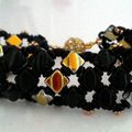 bracelet silky 'o silky noir et marea