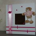 Miroir " Petit Ours rose"