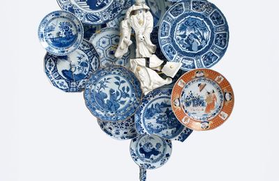 Bouke de Vries, Guan Yin with a ‘Pronk’ plate, 2024