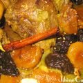 TAJINE D'AGNEAU AUX FRUITS SECS (figues, abricots secs et pruneaux)