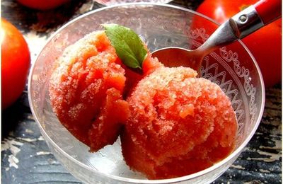 Sorbet tomate fraise