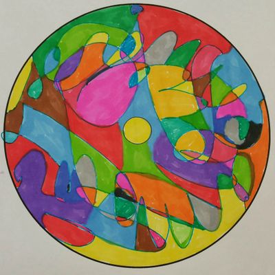 Mandala "nourrir le positif": 