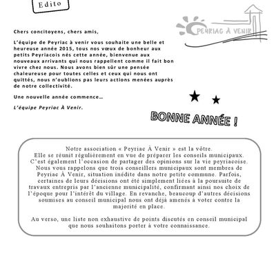 Què de noù? N°2 janvier 2015