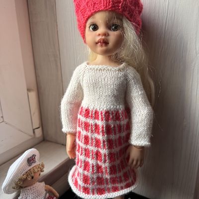 Robe tartan pour poupées 33 cm, Paoal reina Little darling