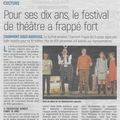 Bilan positif du festival de théâtre "Charmont frappe les 3 coups"