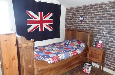 Chambre Union Jack / chambre girly... il en faut pour tous les goûts!