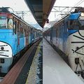 Trains tagués, entre délinquance et art-mural