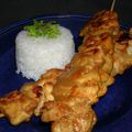 brochette de poulet sauce satay