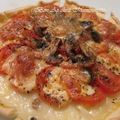TARTE TOMATES MOZZA CHAMPI ORIGAN et la flamme olympique à st Malo 