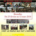 Commémoration de la 10 ème édition de  la semaine des martyrs du Cameroun à Bruxelles, du 25 février au 12 mars 2018