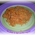 Brouillade de râpé d'oignons-carottes, aux graines de cumin