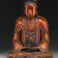 A gilt-lacquered figure of Guanyin, Ming dynasty (1368-1644)