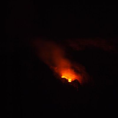 éruption au piton de la fournaise