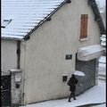 parapluie sous la neige