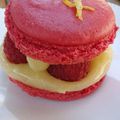 MACARONS FRAMBOISES ET LEMON CURD LIGHT (CREME DE CITRON LEGERE)