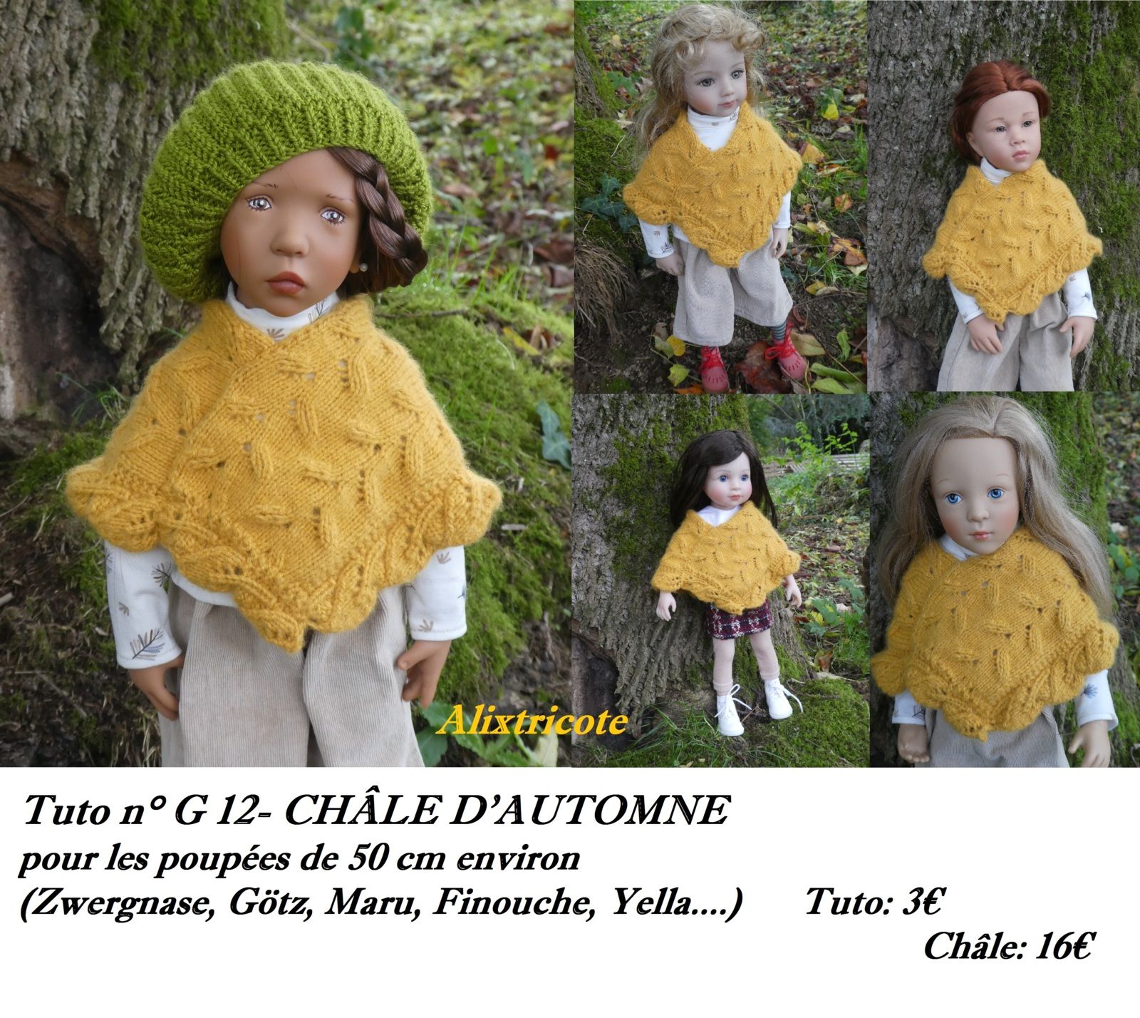 Tuto n° G 12- Châle d'automne