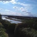 #Loire vu de la cour du chateau de #ChaumontsurLoire